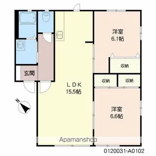 アヴェニールパルク21 ⅡA棟【1階】の間取り