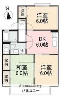 ロイヤルコート桜町A・B・C・D【1階】の間取り