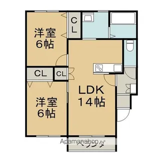 BRAVE【2階】の間取り