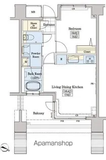 レジディアタワー上池袋(タワー棟)【7階】の間取り