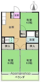 金賀マンション【101号室】の間取り