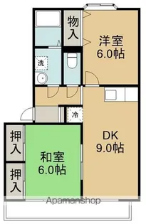 ルミエールⅡA棟【203号室】の間取り