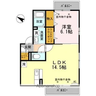 ラ・プリマベーラ B棟【2階】の間取り