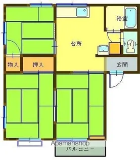 エントピア吉倉 A棟【201号室】の間取り