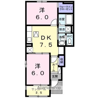 ハピネス2【1階】の間取り