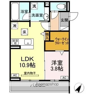 D CREST八幡4丁目【1階】の間取り
