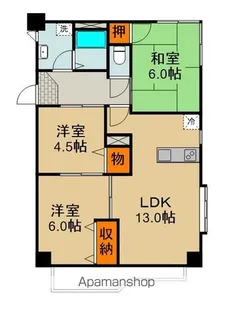 宮野コーポ【3階】の間取り