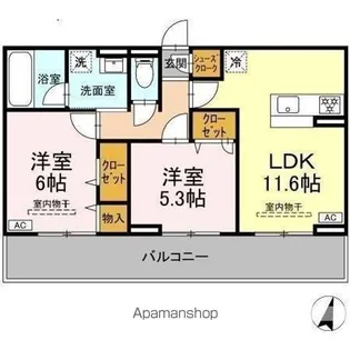 ソレイユ【3階】の間取り