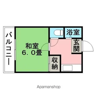 レジデンス中村【212号室】の間取り