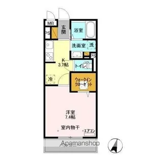 NTCながれやま【1階】の間取り