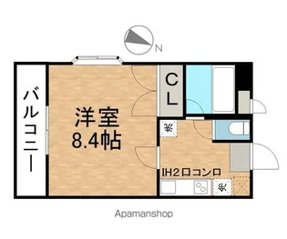 1Kの間取り画像