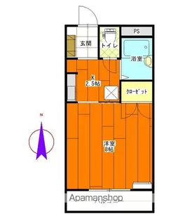 エスポワール【106号室】の間取り