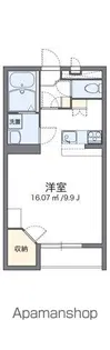 レオパレスパストラル 砺波Ⅱ【207号室】の間取り