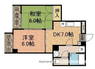 プラム・メゾンⅢ【402号室】の間取り