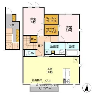 フェリエ II【2階】の間取り