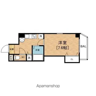 クラビス上町台【5階】の間取り