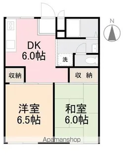 フラワーハイツ屋島D【102号室】の間取り