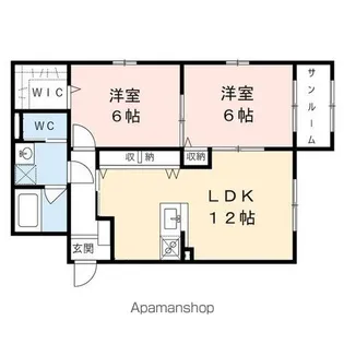 シャンドラ【2階】の間取り