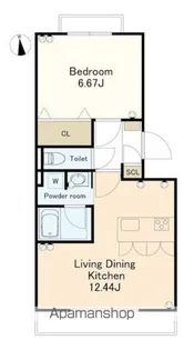 コンフォールメゾン西浅田【1階】の間取り