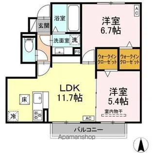 M・トリシア【1階】の間取り