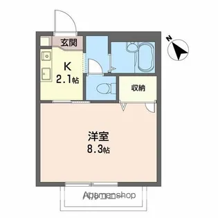 徳島県徳島市安宅1丁目【アパート】の間取り