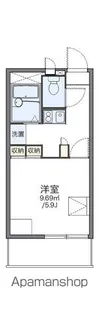 レオパレスラッキーハイムT【3階】の間取り