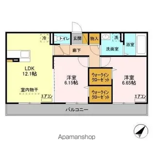 エスペランサAB【3階】の間取り