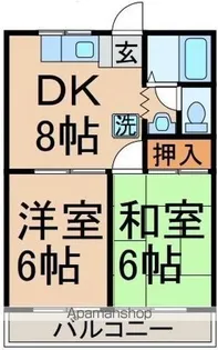 グリーンパーク佐伯A【3階】の間取り