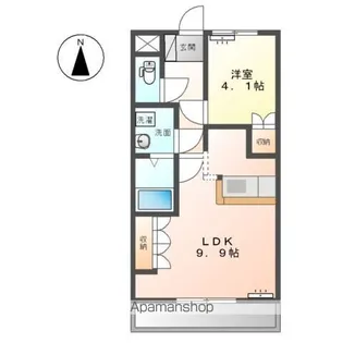 エランドール【105号室】の間取り