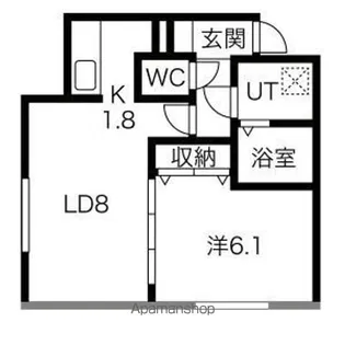 DA LA TOUR【1階】の間取り