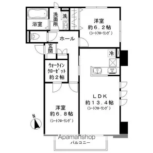グリーンオーラガーデン【1階】の間取り