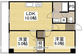 プレアール豊成【303号室】の間取り