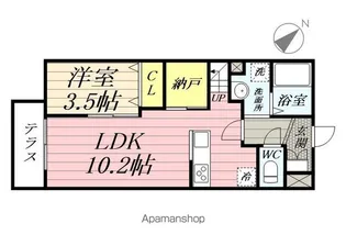 クレイス横浜【1階】の間取り