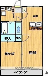ライフステージ金池B【107号室】の間取り