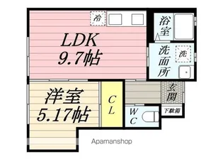 セレーナ倉内【1-D号室】の間取り
