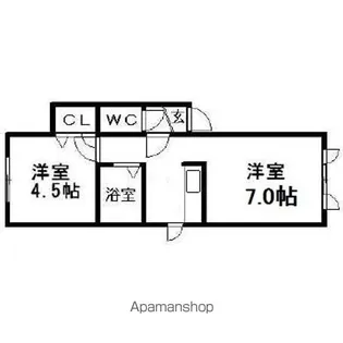 フォレスト栄弐番館【302号室】の間取り