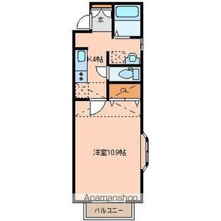 WISH荒井【1階】の間取り