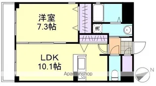 フォブール放駒【1階】の間取り