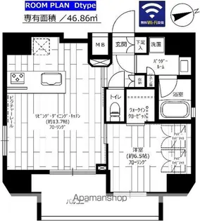 ステージファースト上野松が谷アジールコート【6階】の間取り