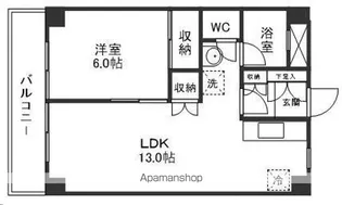 アーバンプラザ花京院【305号室】の間取り