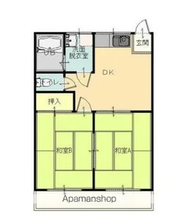 ハイツ館 B【202号室】の間取り