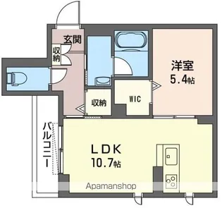 デパーチェ中浦和【302号室】の間取り