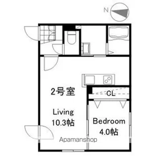 INFINITY南8条【302号室】の間取り