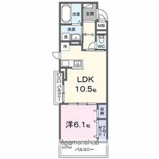 ベルヒルズノース【3階】の間取り