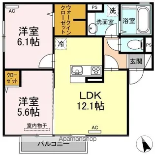 サンシャイン愛【207号室】の間取り