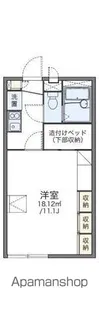 レオパレス甘木川【205号室】の間取り