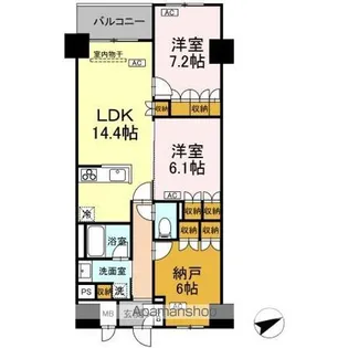 サンジョイアゼロ【4階】の間取り