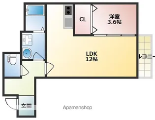 SunMark賀茂【2階】の間取り