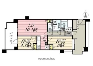 アンビシャス河辺【3階】の間取り