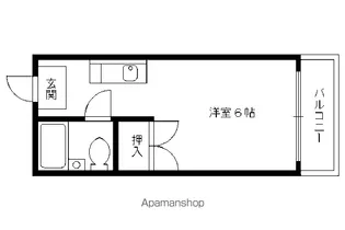 ハイツ村岡【302号室】の間取り